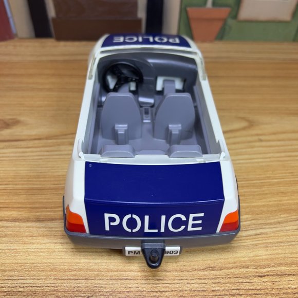 Vintage 1997 Playmobil Police Car Vehicle 90's Toy with 3 Police Figures - Picture 11 of 12